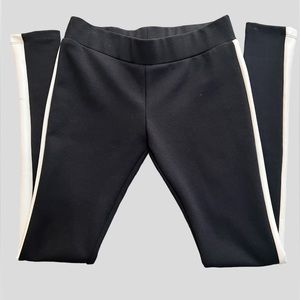Drew Leggings with White Faux Leather Sides